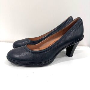 Sofft Black Leather Women's Heels Pumps 9.5 like new
